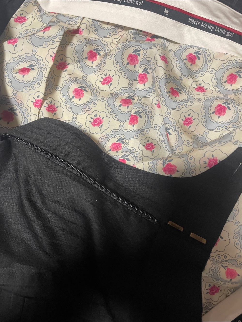 L.A.M.B wide leg trouser light weight wool w silk lining NWT - Picture 3 of 8